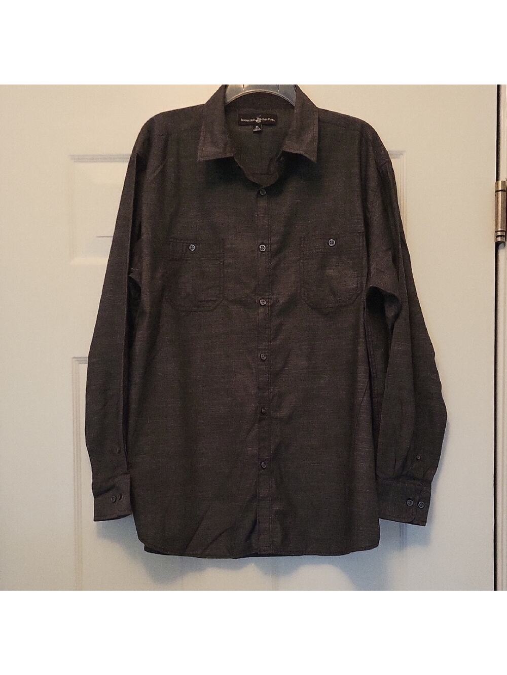 Beverly Hills Polo Club Black Casual Button Down Shirt Men's Size XL